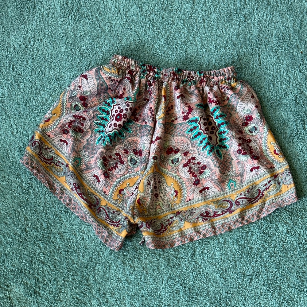 Hippie satin shorts